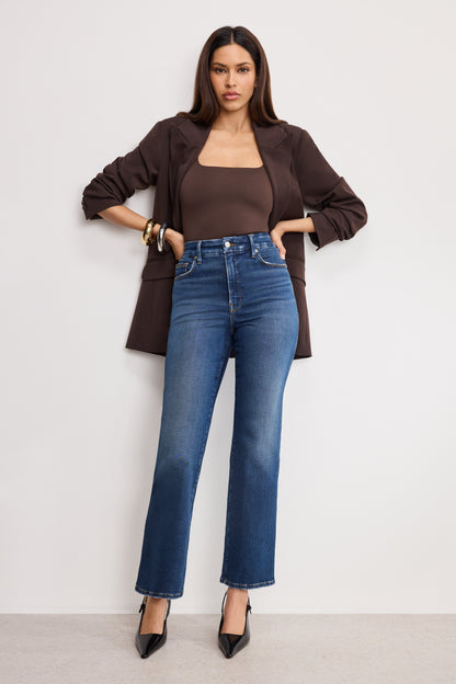 SOFT TECH GOOD CURVE STRAIGHT JEANS | INDIGO989