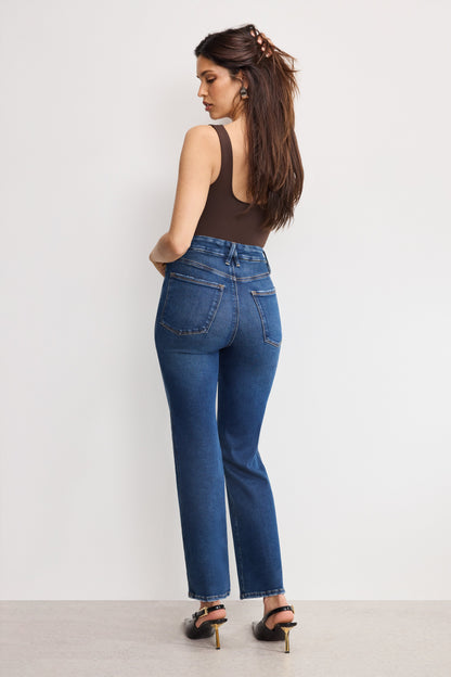 SOFT TECH GOOD CURVE STRAIGHT JEANS | INDIGO989