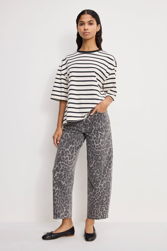 GOOD BARREL JEANS | GREY LUCKY LEOPARD