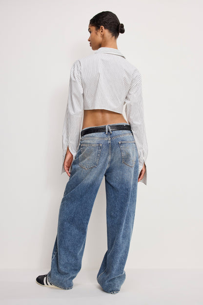 GOOD LOW RISE BAGGY JEANS | INDIGO1001