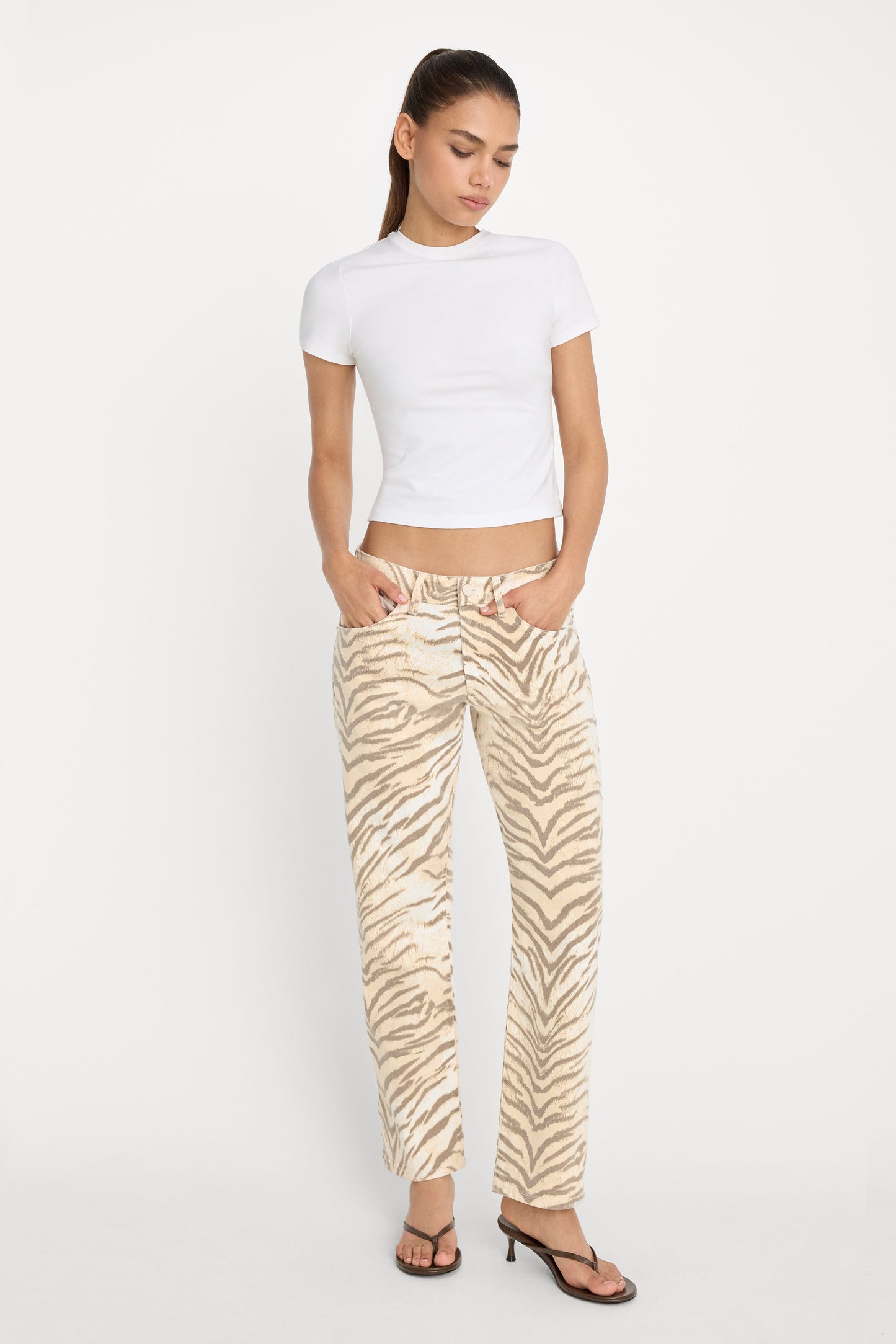 VINTAGE STRAIGHT ANKLE | BROWN TIGER